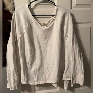 Free People Women's White Long Sleeve Top